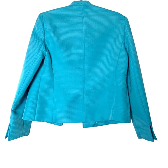 Louben Blue Open Front Blazer Jacket - Picture 4 of 7